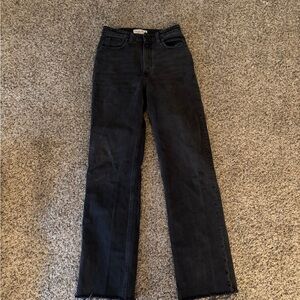 Abercrombie & Fitch Women's Dark Gray Straight Leg Jeans Size 26 LONG